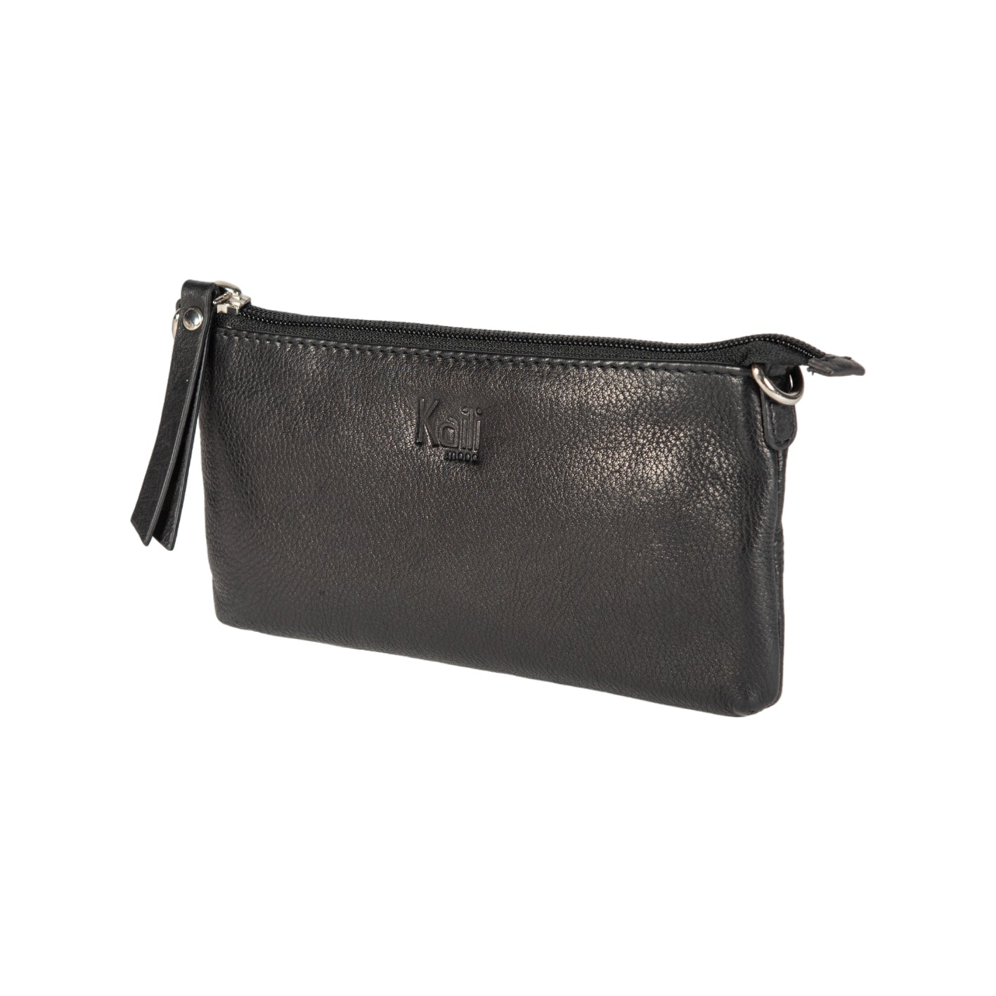 K0013AB | Tracollina Donna in Vera Pelle pieno fiore, con leggera grana. Tracolla removibile. Accessori Nickel Lucido. Colore Nero. Dimensioni: cm 20 x 10,5 x 2. Confezione: Sacchetto Tnt-2