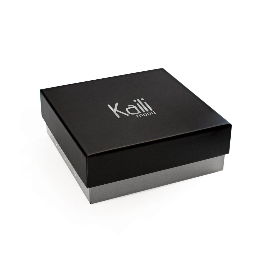 K4004JB | Cintura Intrecciata in Elastico/Pelle. Colore Blu/Ecrù. Fibbia Nickel Satinato. Dimensioni: cm 120x3,5x0,5 (giro vita cm 105). Confezione: Gift Box rigido fondo/coperchio-4