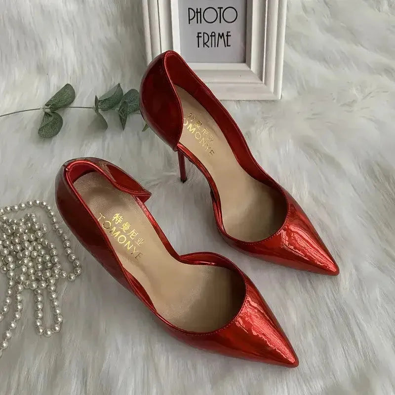 Cherry Perfect Heels Stiletto Pumps-2