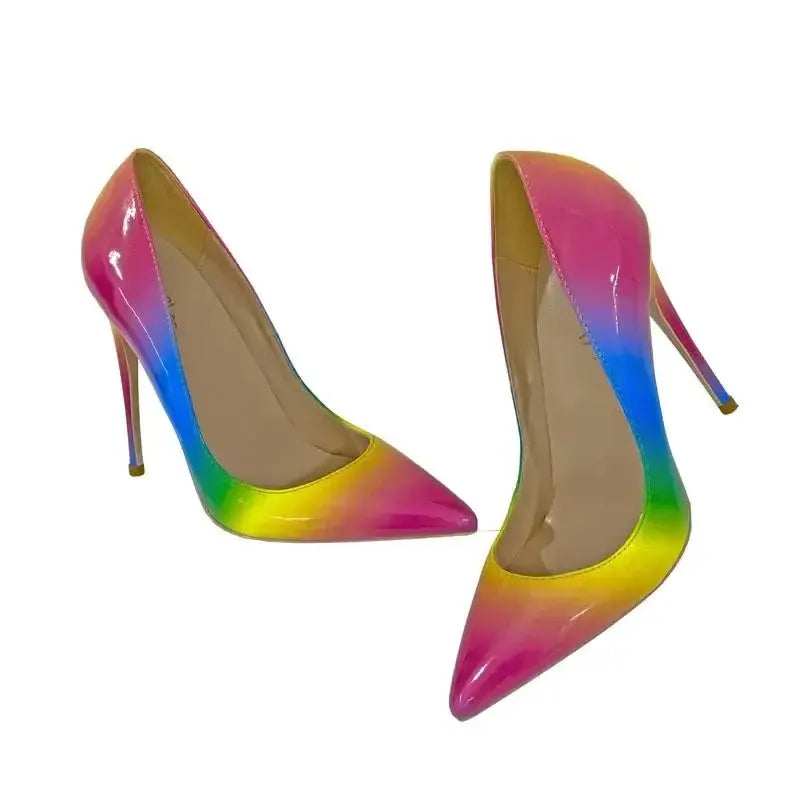 Colorful High Heels Stiletto Shoes-5