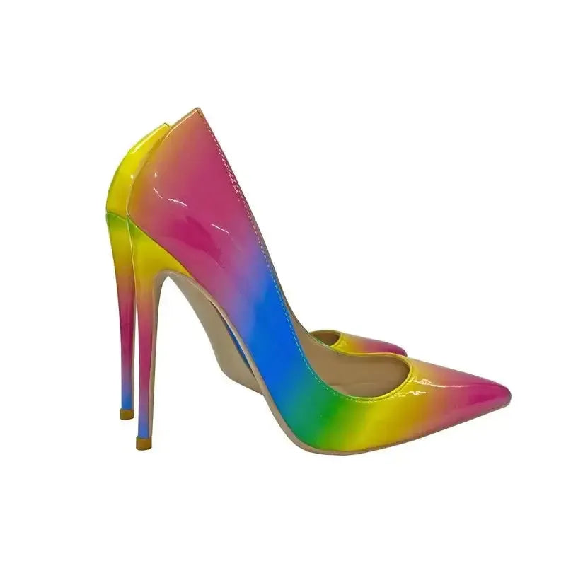 Colorful High Heels Stiletto Shoes-6