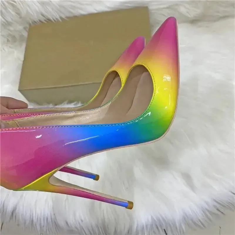 Colorful High Heels Stiletto Shoes-4