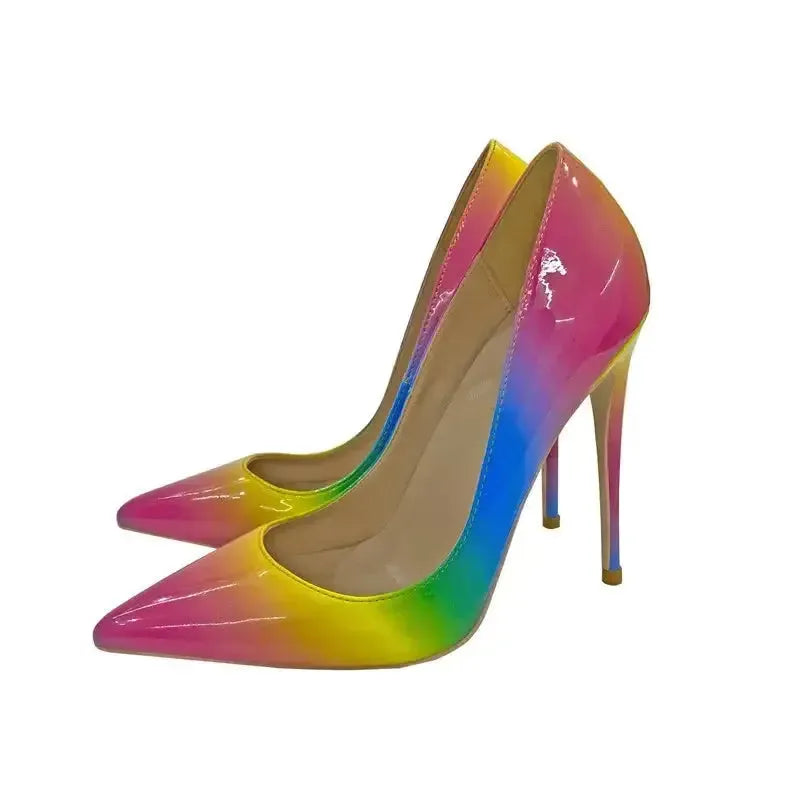 Colorful High Heels Stiletto Shoes-0