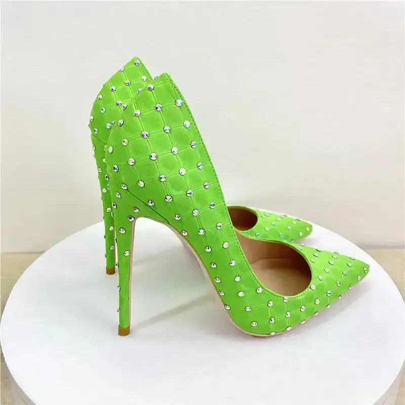 Diamond High Heel Stiletto Shoes-0