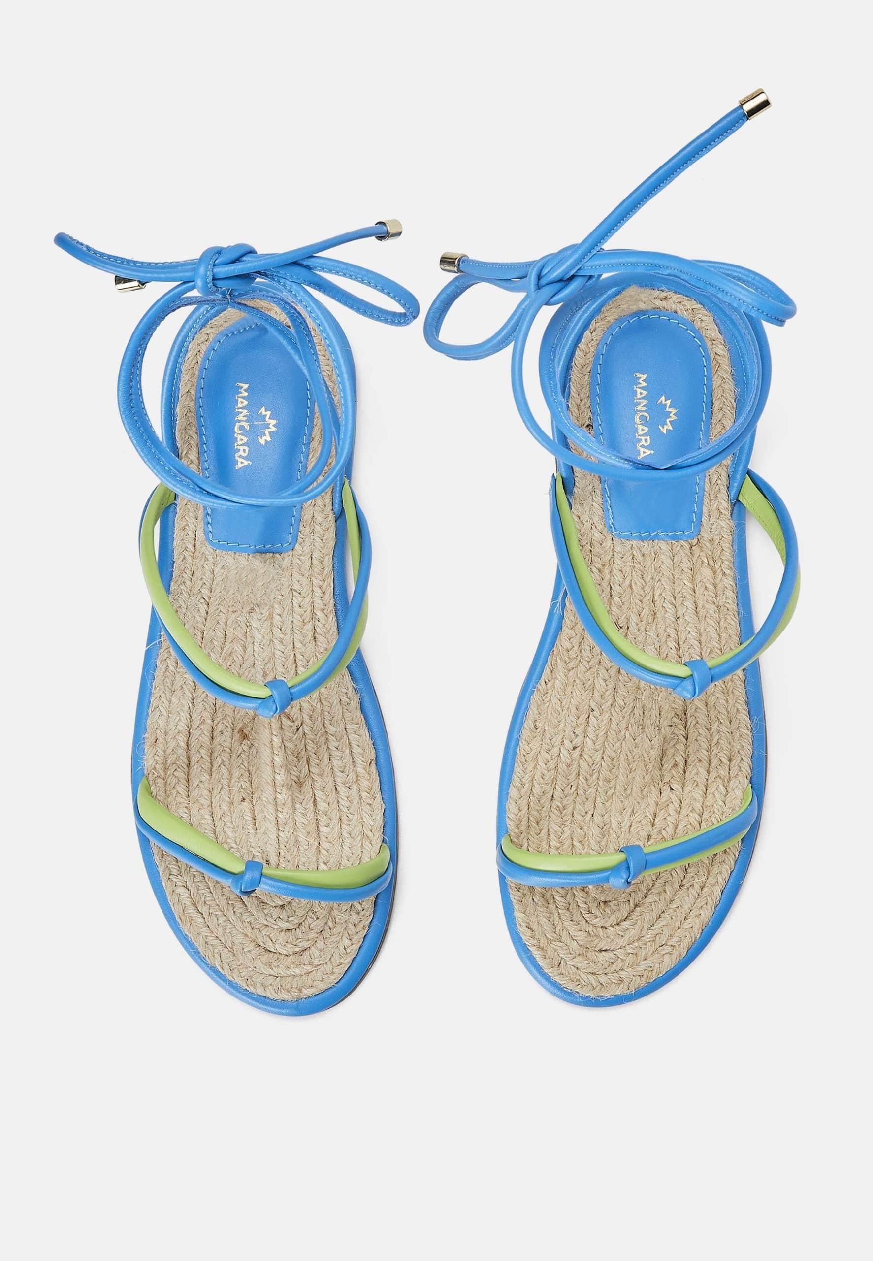 Mangará Urucum Womens Leather LACE-UP SANDALS-1