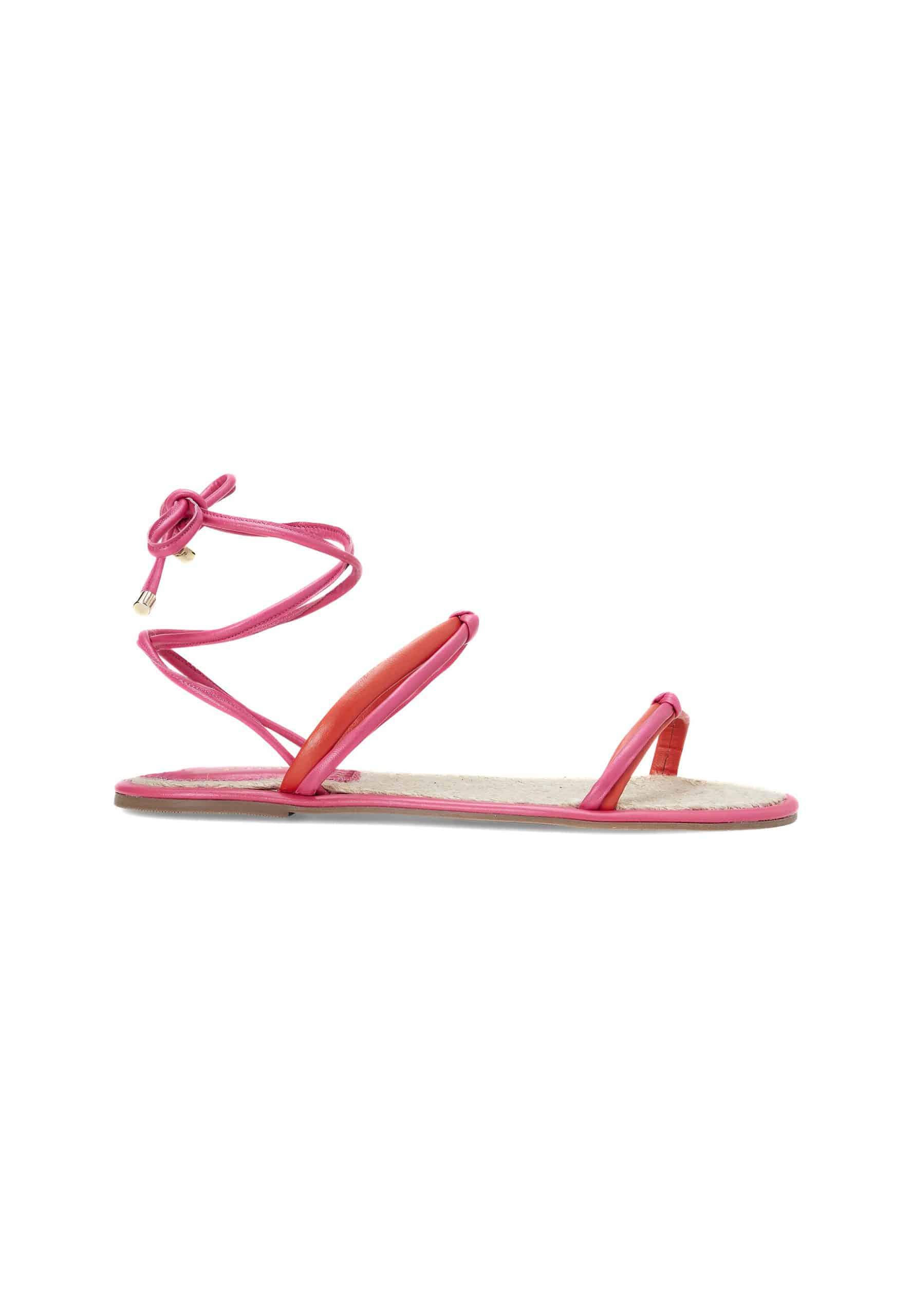 Mangará Urucum Womens Leather LACE-UP SANDALS-5