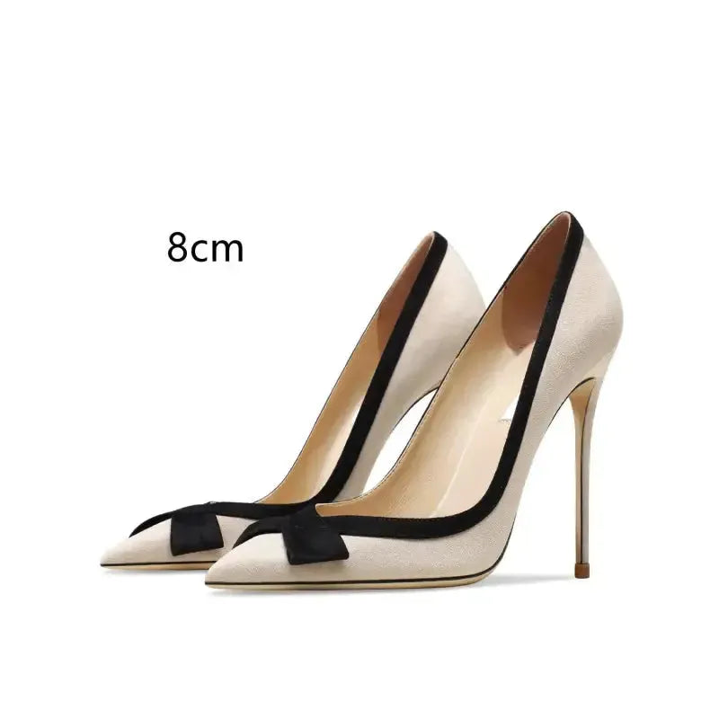 Perfect Leather Stiletto High Heels-7