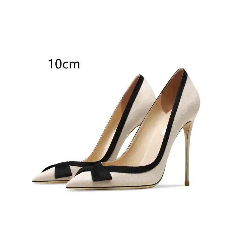 Perfect Leather Stiletto High Heels-5