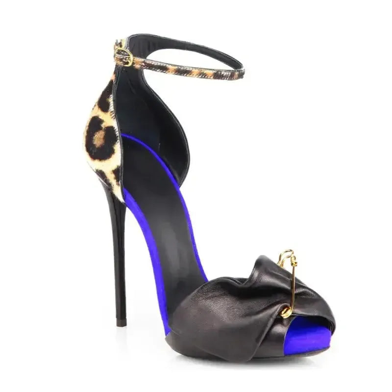 Pin Design High Heel Sandals Pumps-1