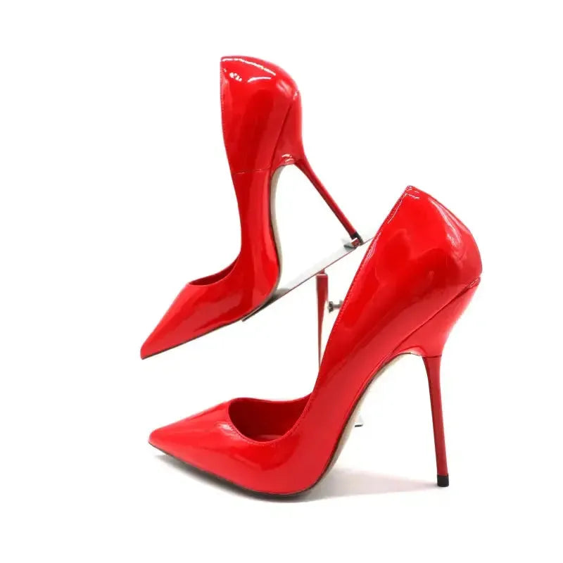 Red Special Thin Heel Stiletto Shoes-5