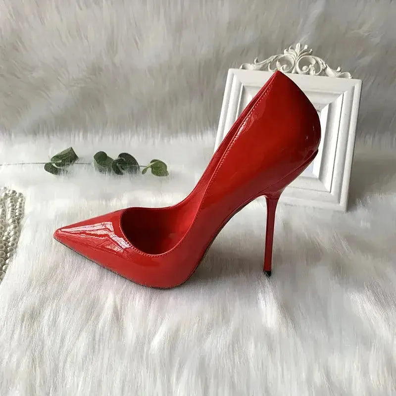Red Special Thin Heel Stiletto Shoes-0