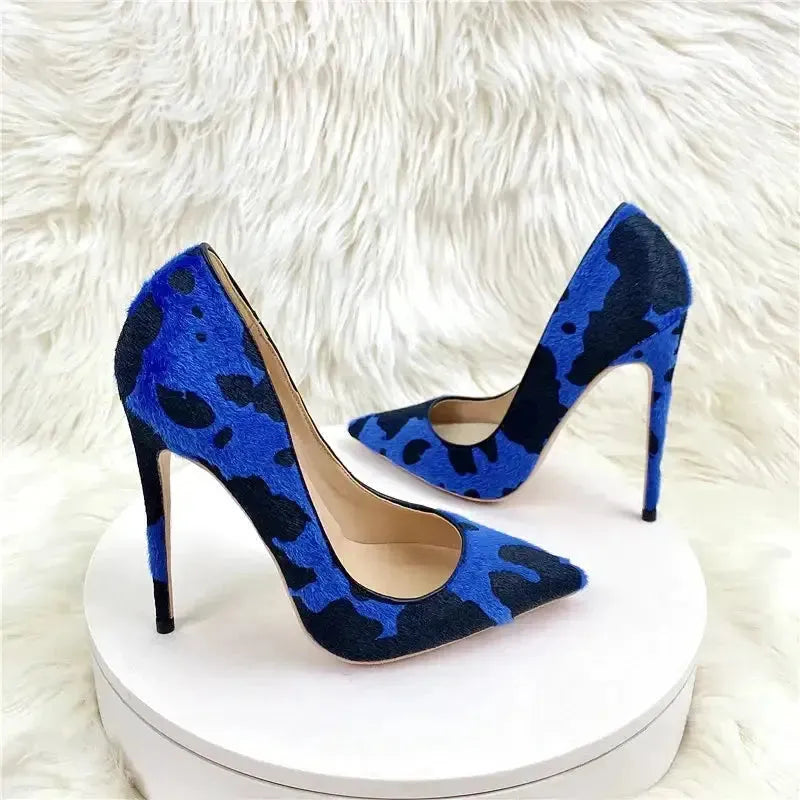 Suede Graffiti Pumps-3